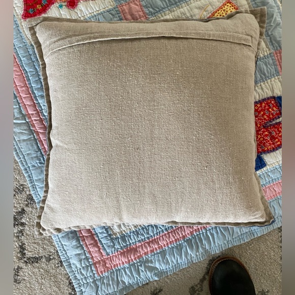 Handmade 49”/34” Crib Sunbonnet Quilt & Throw Pillow - Picture 7 of 8